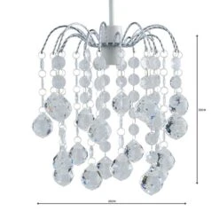Amie Jewel Easy Fit Pendant Shade -Online Home Furnishings 1000086268 alt04