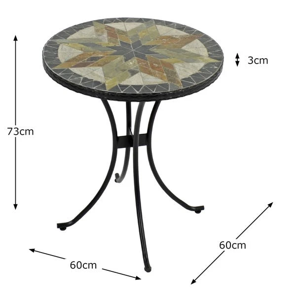 Memphis 60cm Bistro Table 6 Memphis 60cm Bistro Table - Image 4