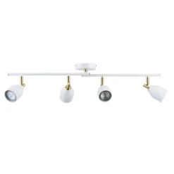 Clio 4 Light White Semi Flush Spotlight Bar -Online Home Furnishings 1000119712 alt05