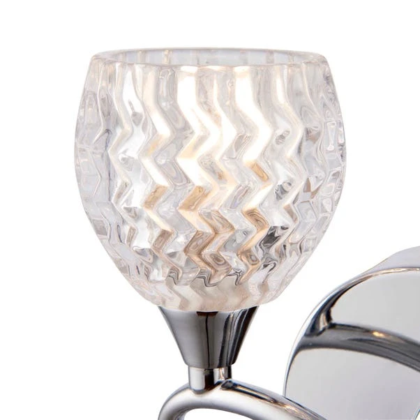 Vogue Boyer 2 Light Wall Light Chrome 6 Vogue Boyer 2 Light Wall Light Chrome - Image 4