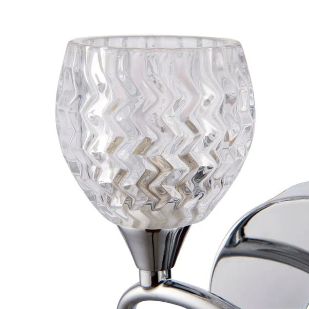 Vogue Boyer 2 Light Wall Light Chrome 7 Vogue Boyer 2 Light Wall Light Chrome - Image 5