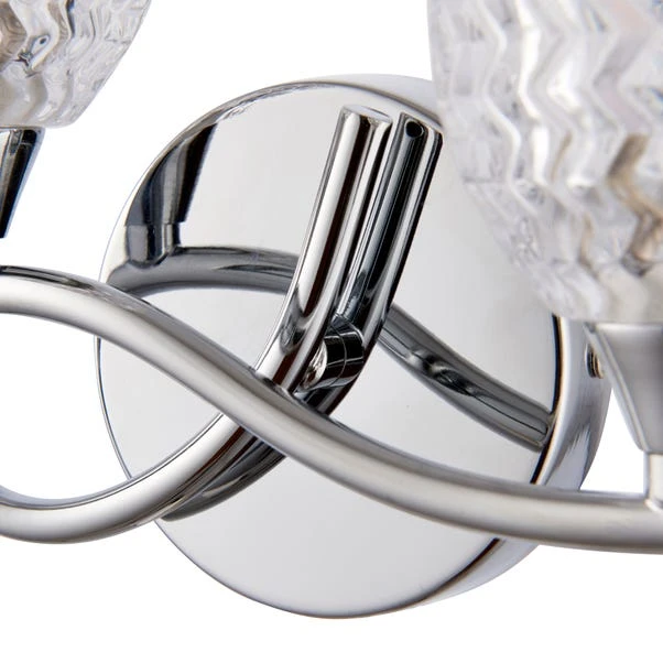 Vogue Boyer 2 Light Wall Light Chrome 8 Vogue Boyer 2 Light Wall Light Chrome - Image 6