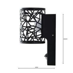 Pandora Black Outdoor Wall Light 11 Pandora Black Outdoor Wall Light -Online Home Furnishings 1000158751 alt04