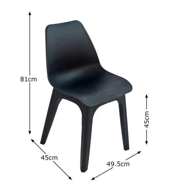 Eolo Pack Of 2 Matte Chairs 5 Eolo Pack Of 2 Matte Chairs - Image 3