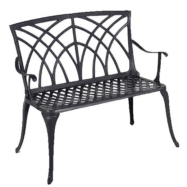 Cast Aluminium 2 Seater Bronze Bench 4 Cast Aluminium 2 Seater Bronze Bench - Image 2