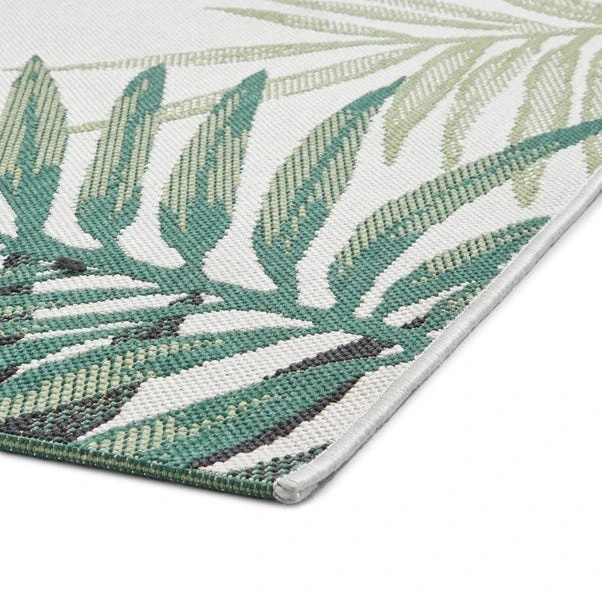 Miami Leaf Edge Indoor Outdoor Rug 7 Miami Leaf Edge Indoor Outdoor Rug - Image 5
