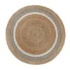 Elements Natural Jute Border Round Rug -Online Home Furnishings 30246249