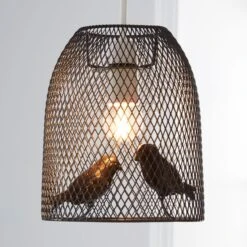Livry Bird Grey Easy Fit Pendant Shade