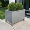 Florenity Grigio Grey Rectangular Planter 2 Florenity Grigio Grey Rectangular Planter -Online Home Furnishings 30601060