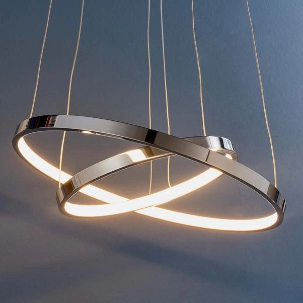 Vogue Kline 2 Light Integrated LED Hoop Ceiling Light 5 Vogue Kline 2 Light Integrated LED Hoop Ceiling Light - Image 3