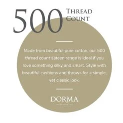 Dorma Luxurious & Silky 500 Thread Count Cotton Sateen Continental Pillowcase -Online Home Furnishings 30675845 alt08