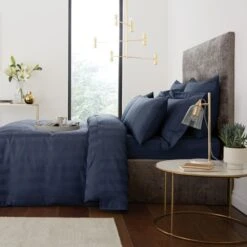 Hotel Cotton 230 Thread Count Stripe Duvet Cover -Online Home Furnishings 30691337 alt06