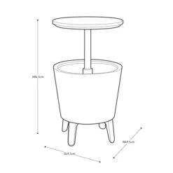 Keter Cool Bar Ice Bucket Table With Lights 18 Keter Cool Bar Ice Bucket Table With Lights -Online Home Furnishings 30695572 alt08