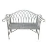 Wrought Iron 2 Seater Grey Bench 1 Wrought Iron 2 Seater Grey Bench -Online Home Furnishings 30697671