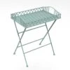 Foldable Wrought Iron Sage Green Butler Tray 2 Foldable Wrought Iron Sage Green Butler Tray -Online Home Furnishings 30697686