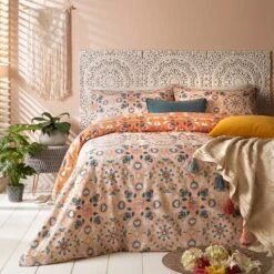 Furn. Folk Flora Reversible Duvet Cover And Pillowcase Set -Online Home Furnishings 30724588 alt02