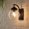 Twain Globe Glass Compact Outdoor Wall Light 2 Twain Globe Glass Compact Outdoor Wall Light -Online Home Furnishings 30730561