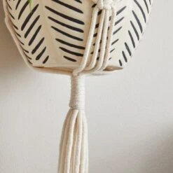 Macrame Hanging Ceramic Plant Pot 23 Macrame Hanging Ceramic Plant Pot -Online Home Furnishings 30732438 alt02