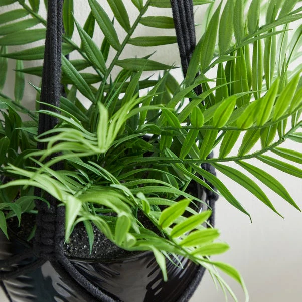 Macrame Hanging Ceramic Plant Pot 4 Macrame Hanging Ceramic Plant Pot - Image 2