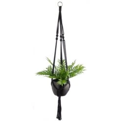 Macrame Hanging Ceramic Plant Pot 19 Macrame Hanging Ceramic Plant Pot -Online Home Furnishings 30732442 alt05