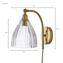 Churchgate Allexton Plug In Wall Light 25 Churchgate Allexton Plug In Wall Light -Online Home Furnishings 30755739 alt07
