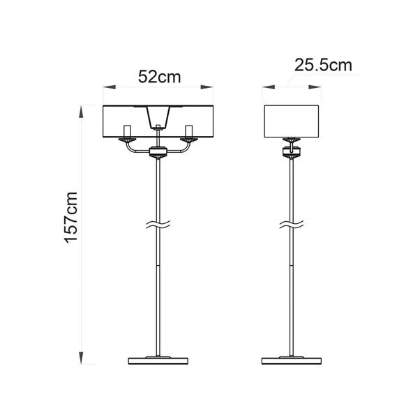 Vogue Katarina 2 Light Floor Lamp 16 Vogue Katarina 2 Light Floor Lamp - Image 14