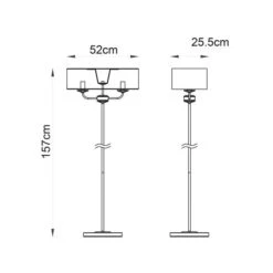 Vogue Katarina 2 Light Floor Lamp 22 Vogue Katarina 2 Light Floor Lamp -Online Home Furnishings 30755826 alt07