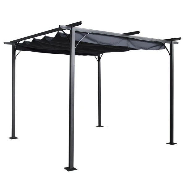 Prague 3.5m X 3.5m Grey Pergola 4 Prague 3.5m X 3.5m Grey Pergola - Image 2