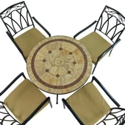 Riverside 91cm Patio Table Set With 4 Austin Chairs 13 Riverside 91cm Patio Table Set With 4 Austin Chairs -Online Home Furnishings 30760667 alt03