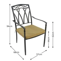 Virginia 91cm Patio Table Set With 4 Austin Chairs 19 Virginia 91cm Patio Table Set With 4 Austin Chairs -Online Home Furnishings 30760670 alt09