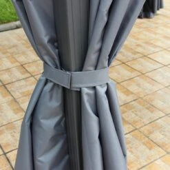 Lugano Polycarbonate 3m X 3m Grey Gazebo 11 Lugano Polycarbonate 3m X 3m Grey Gazebo -Online Home Furnishings 30763561 alt04