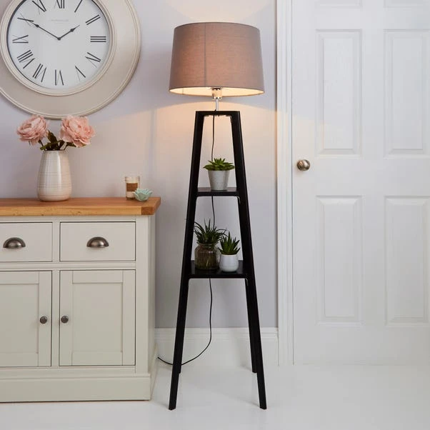 Beaumont Plant Stand Wooden Floor Lamp 10 Beaumont Plant Stand Wooden Floor Lamp - Image 8