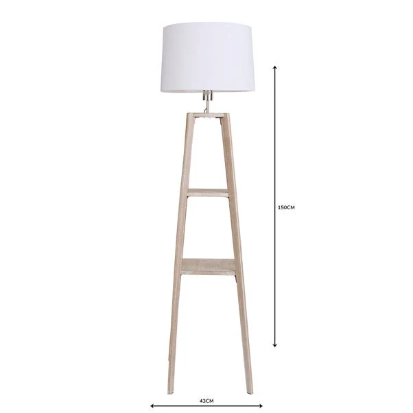 Beaumont Plant Stand Wooden Floor Lamp 8 Beaumont Plant Stand Wooden Floor Lamp - Image 6
