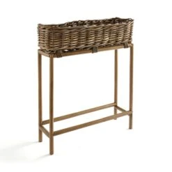 Churchgate Rattan Planter Box With Stand -Online Home Furnishings 30788938 alt02
