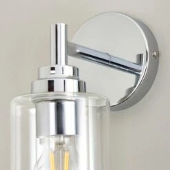 Fryer Chrome Bathroom Wall Light 12 Fryer Chrome Bathroom Wall Light -Online Home Furnishings 30789841 alt03