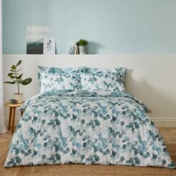 Watercolour Circles Teal Duvet Cover And Pillowcase Set 29 Watercolour Circles Teal Duvet Cover And Pillowcase Set -Online Home Furnishings 30798230 alt01