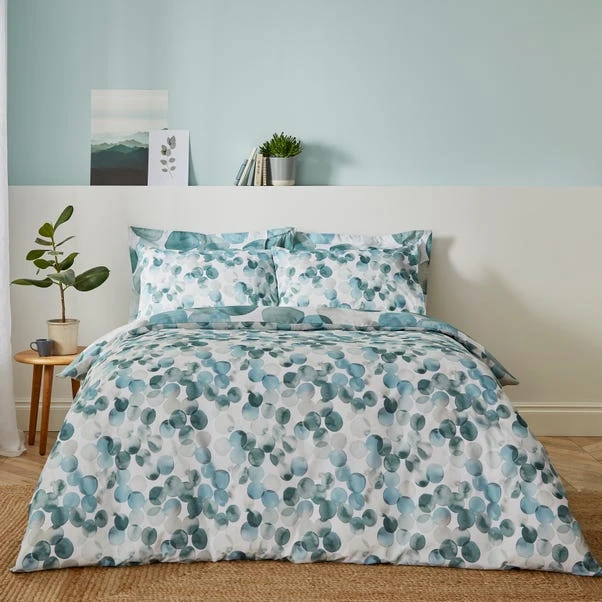 Watercolour Circles Teal Duvet Cover And Pillowcase Set 10 Watercolour Circles Teal Duvet Cover And Pillowcase Set - Image 8