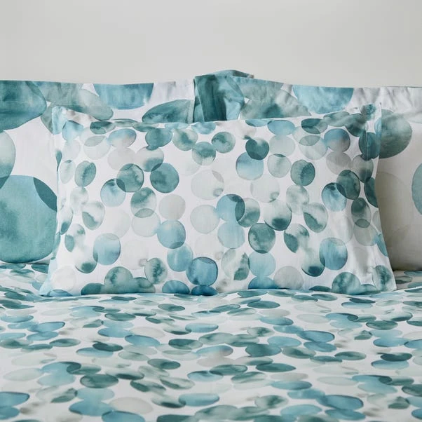 Watercolour Circles Teal Duvet Cover And Pillowcase Set 12 Watercolour Circles Teal Duvet Cover And Pillowcase Set - Image 10