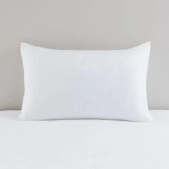 Croston Waffle White Duvet Cover And Pillowcase Set 33 Croston Waffle White Duvet Cover And Pillowcase Set -Online Home Furnishings 30807784 alt03