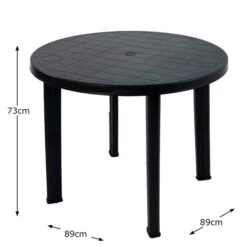 Revello Round Table Anthracite 7 Revello Round Table Anthracite -Online Home Furnishings 30824648 alt02