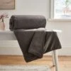 Lenon Faux Fur Throw, Grey 130cm X 170cm 1 Lenon Faux Fur Throw, Grey 130cm X 170cm -Online Home Furnishings 30825796