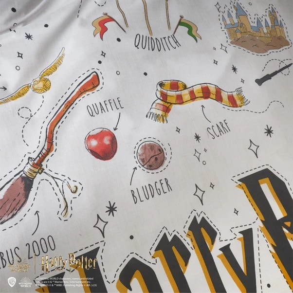 Harry Potter Doodle Duvet Cover And Pillowcase Set 8 Harry Potter Doodle Duvet Cover And Pillowcase Set - Image 6