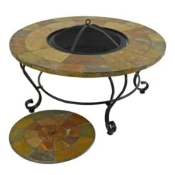 Bayfield Coffee Table Firepit 89cm -Online Home Furnishings 30826765 alt02