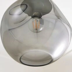 Alexis Smoked Flush Ceiling Light 11 Alexis Smoked Flush Ceiling Light -Online Home Furnishings 30834019 alt02