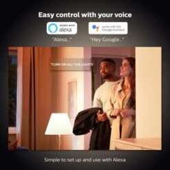 Set Of 2 Philips HUE Smart 5.5W SES LED Dimmable Candle Bulbs 10 Set Of 2 Philips HUE Smart 5.5W SES LED Dimmable Candle Bulbs -Online Home Furnishings 30838353 alt02