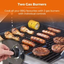 Tower Stealth 2000 Two Burner Gas BBQ, Black Steel 14 Tower Stealth 2000 Two Burner Gas BBQ, Black Steel -Online Home Furnishings 30849181 alt02