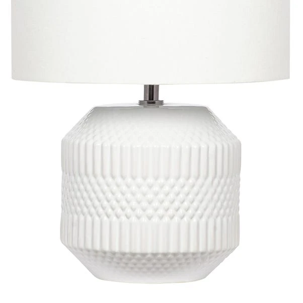 Meribel Geo Textured Ceramic Table Lamp 13 Meribel Geo Textured Ceramic Table Lamp - Image 11