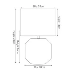 Meribel Geo Textured Ceramic Table Lamp 25 Meribel Geo Textured Ceramic Table Lamp -Online Home Furnishings 30850517 alt05