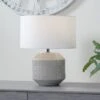 Meribel Geo Textured Ceramic Table Lamp -Online Home Furnishings 30850532