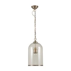 Rimmed Glass Cloche Pendant Light 15 Rimmed Glass Cloche Pendant Light -Online Home Furnishings 30850604
